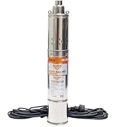 bleujardin Pompe Submersible Aqua 40 750W Débit 1880L/H Hauteur Max 100M Câble 15M Ra...