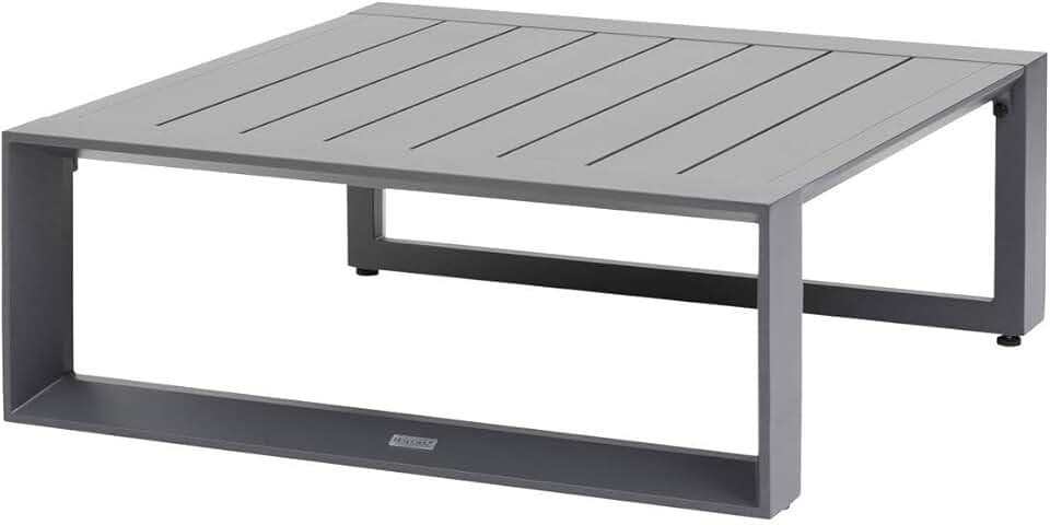 bleujardin - Allure Graphite - 79x79x30cm - Table basse jardin alu