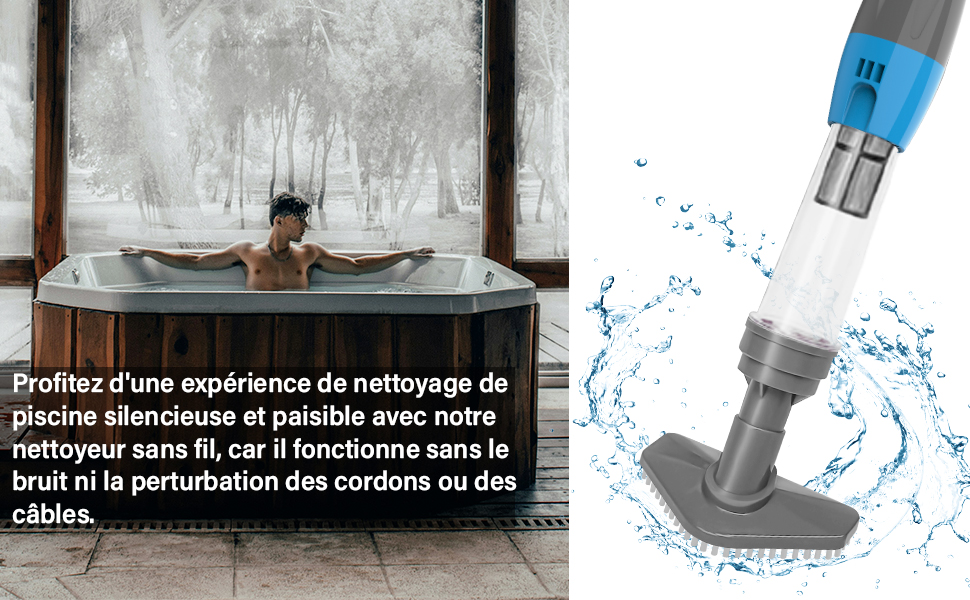 Aspirateur de Piscine sans Fil