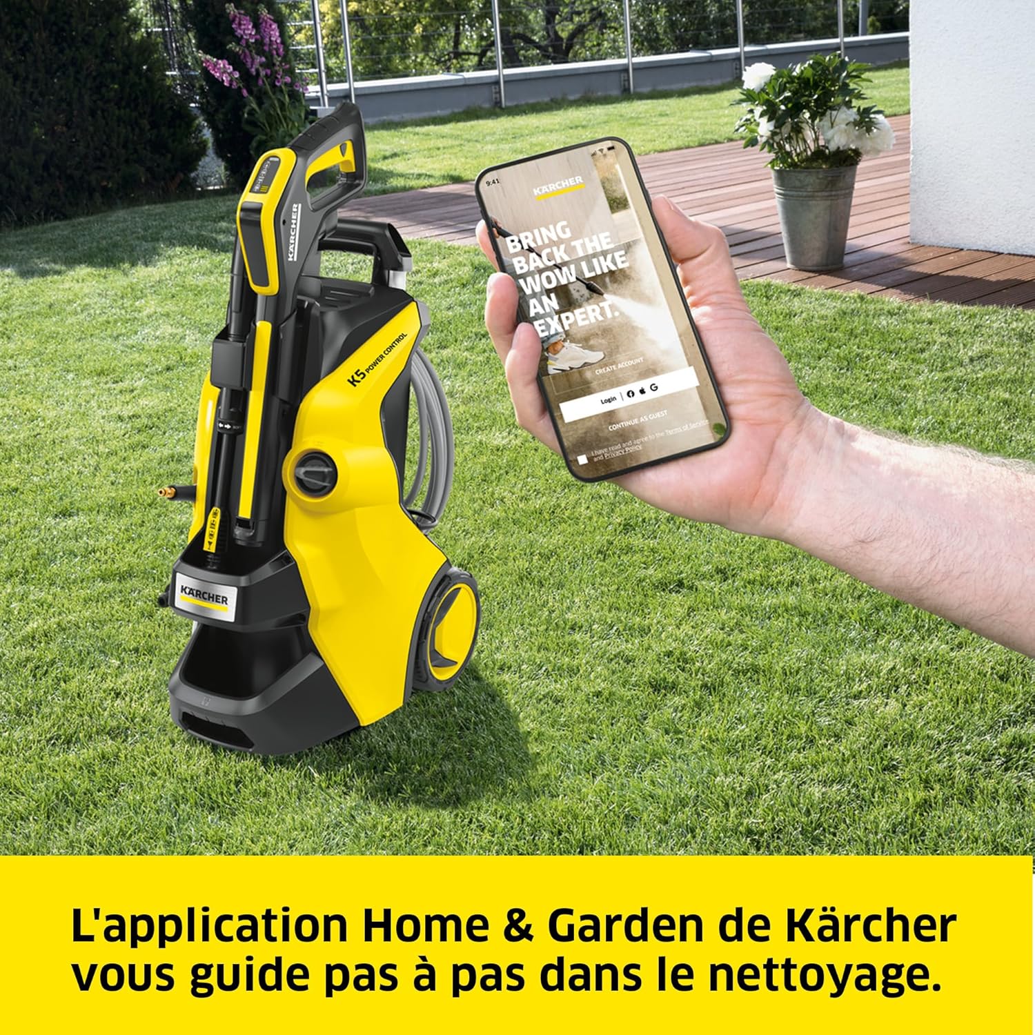 bleujardin - K5 Power Control - 145 bar, 500 l/h, nettoyage 40 m²/h