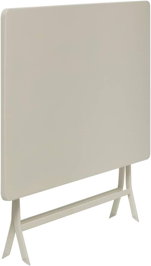 bleujardin - Greensboro pliante rectangle 4 places - acier renforcé - 110x70 cm
