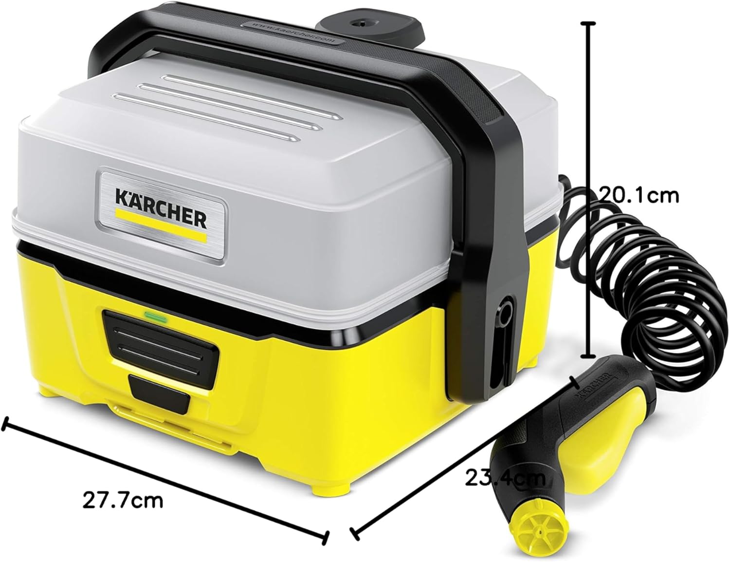 bleujardin - OC 3 - 2,2 kg - basse pression, batterie Lithium-Ion, 4 L, tuyau 2,8 m