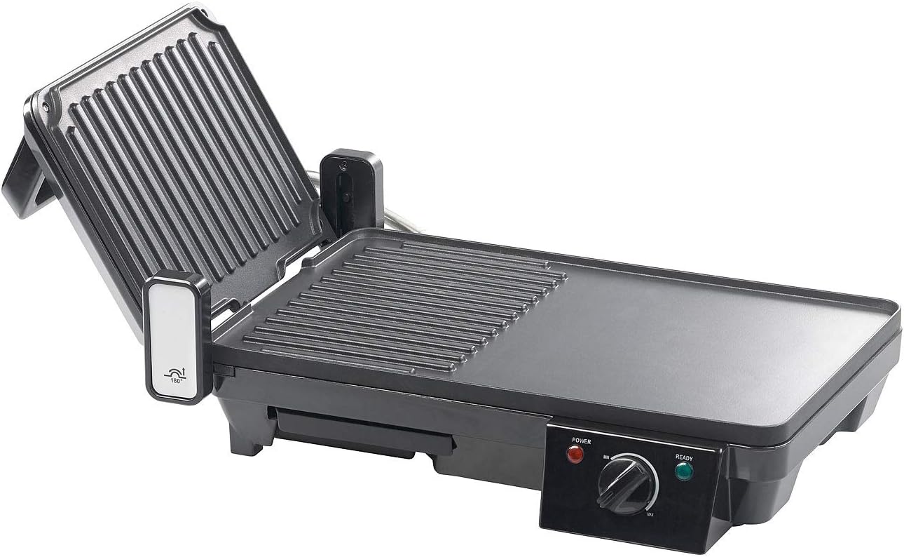 bleujardin - grille-plancha 2 en 1 2000W - table - cuisson rapide