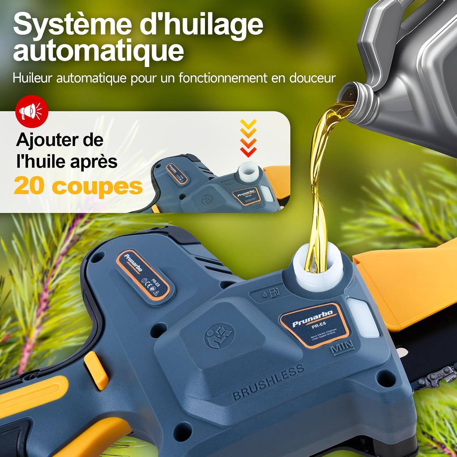 Mini tronçonneuse sur perche - 8