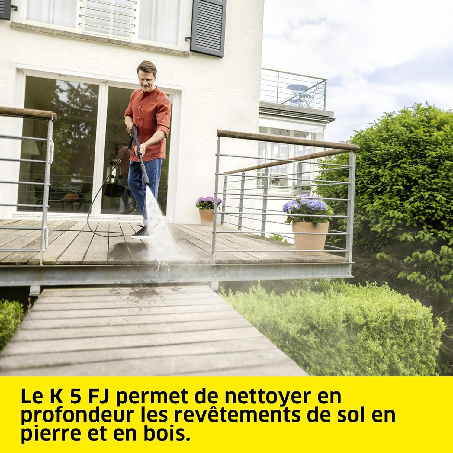 bleujardin - K 5 - 145 bar, 500 l/h, 40 m²/h, 6.3kg, rotabuse, FJ