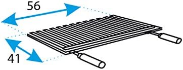 bleujardin - Barbecue inox avec grille fer - 71406