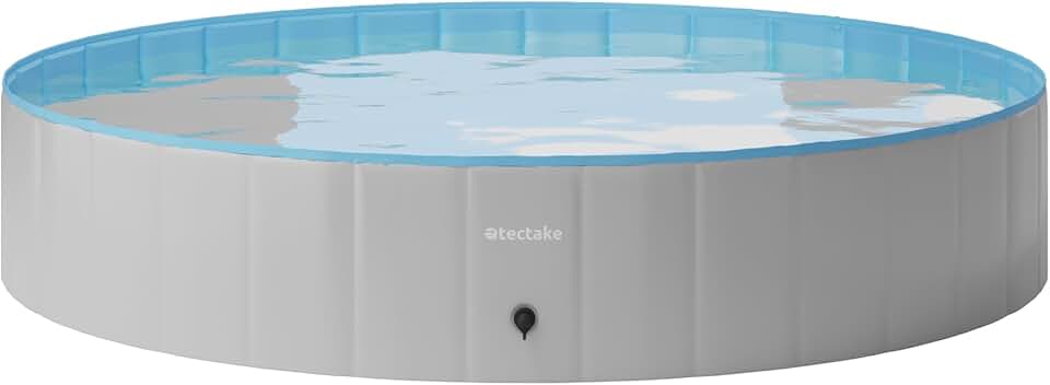 bleujardin - piscine pliable Ø160cm - jeu intérieur/extérieur chiens