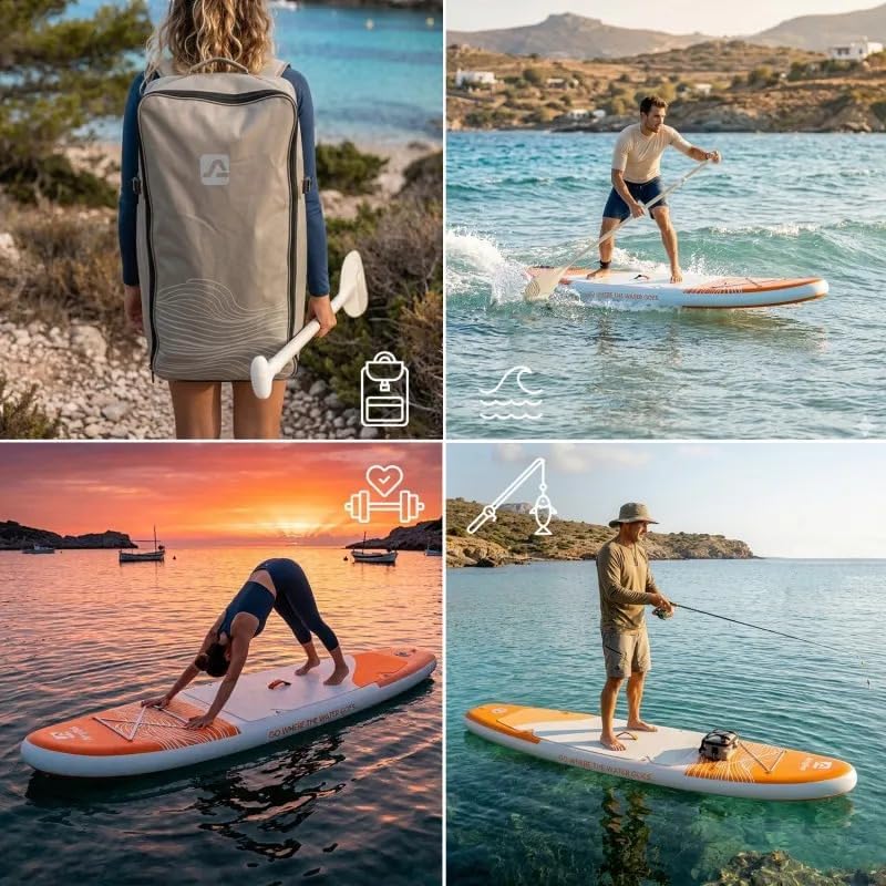AIRGLISS - Paddle gonflable 11.0 - 2 pers, 170kg, complet, AIRGLISS110