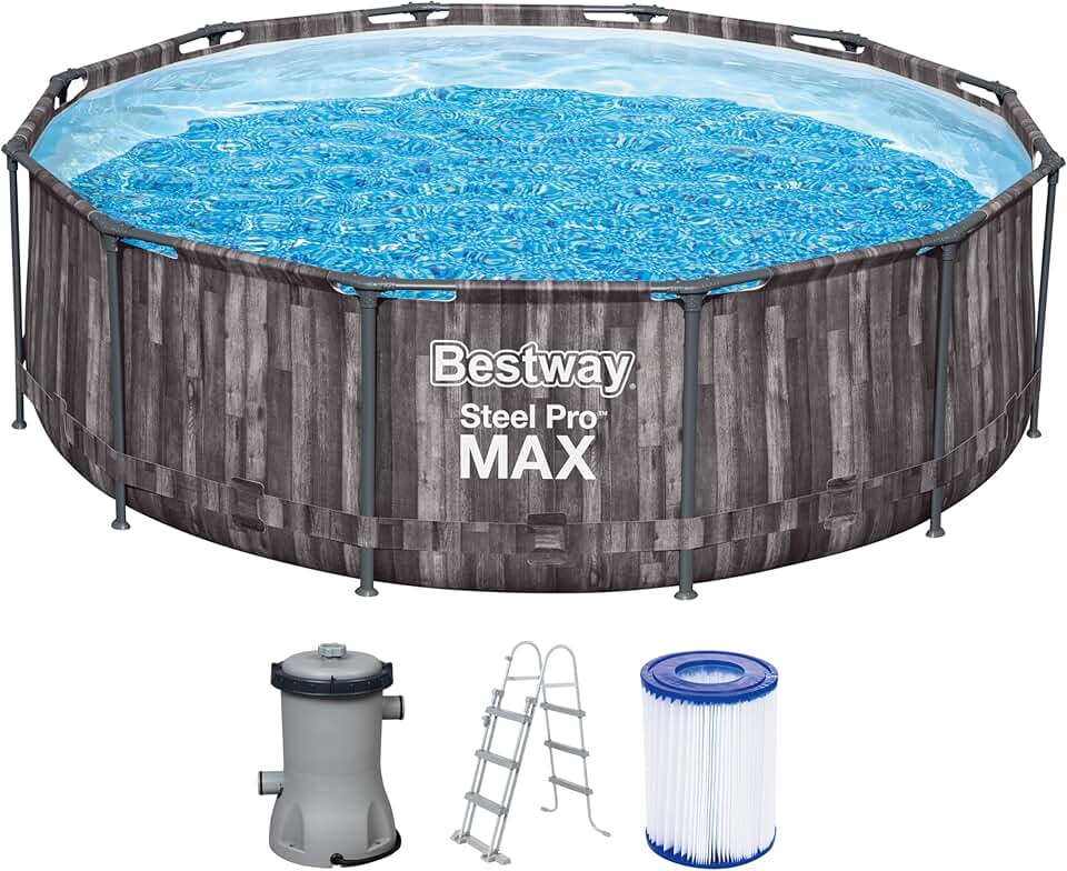 bleujardin Basen stelażowy Steel Pro Max 366cm 16w1 (5614X)