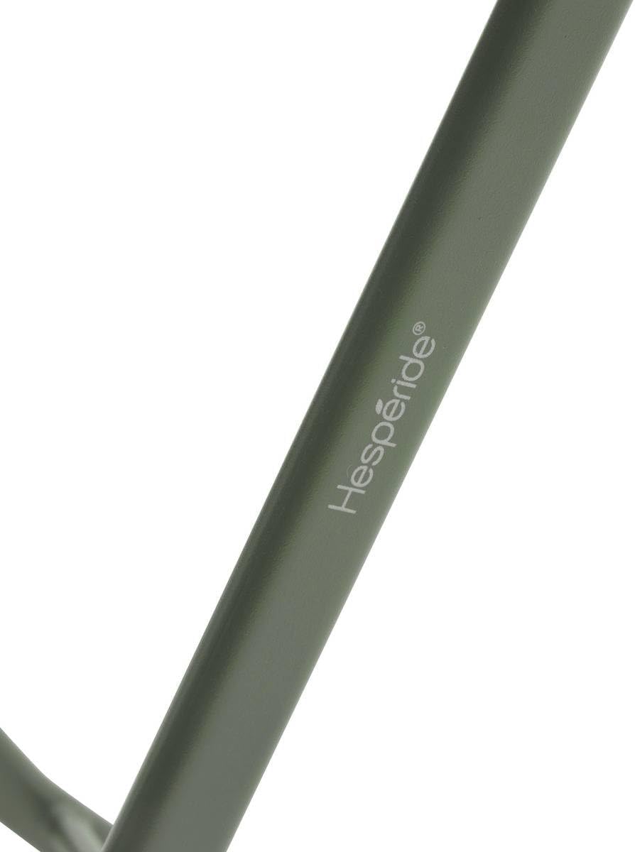 bleujardin - Greensboro ronde 2 places - acier vert laurier renforcé - table de jardin pliante