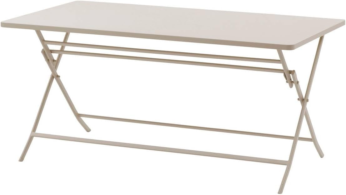 bleujardin - Greensboro - table pliante rectangulaire 6 places - acier epoxy antirouille