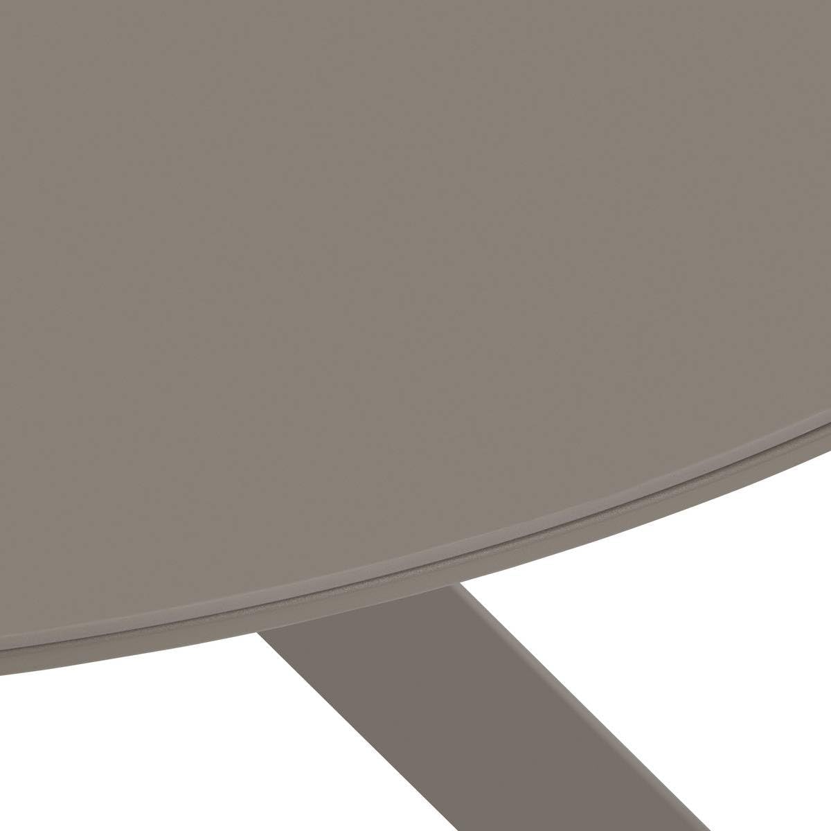 bleujardin - Table de jardin Oryon - 130cm ronde - 6 places, coloris café