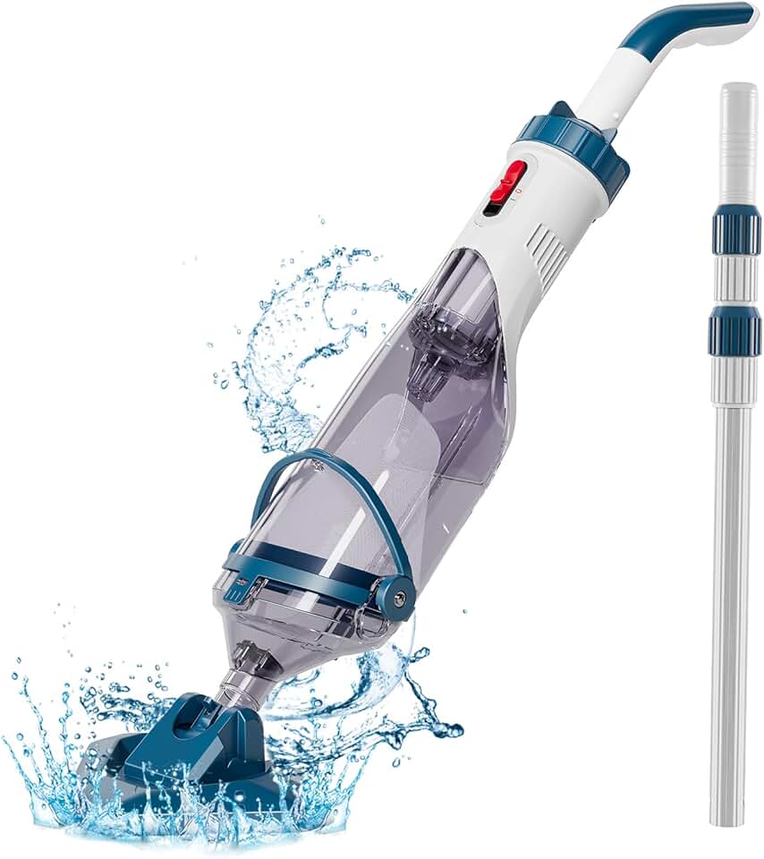 bleujardin - Aspirateur de piscine série sans fil - 222cm - 60min autonomie, 4 filtres, 4200L/h