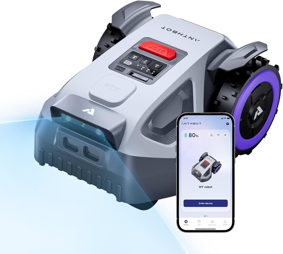 bleujardin - Robot tondeuse M9 - 1000 m², 5000 mAh, 4G, IA, NetRTK