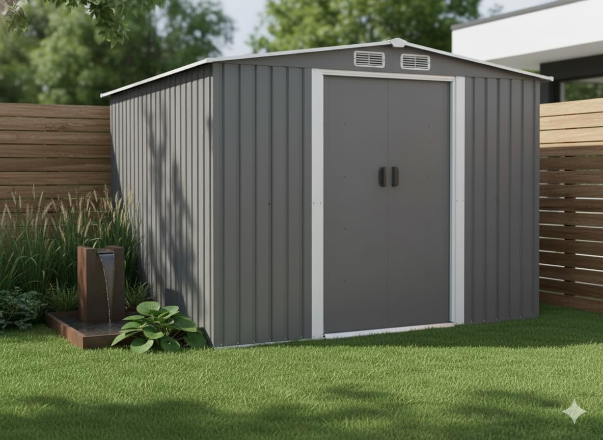 bleujardin - Jura - 6.66 m² - Abri métal robuste rangement jardin