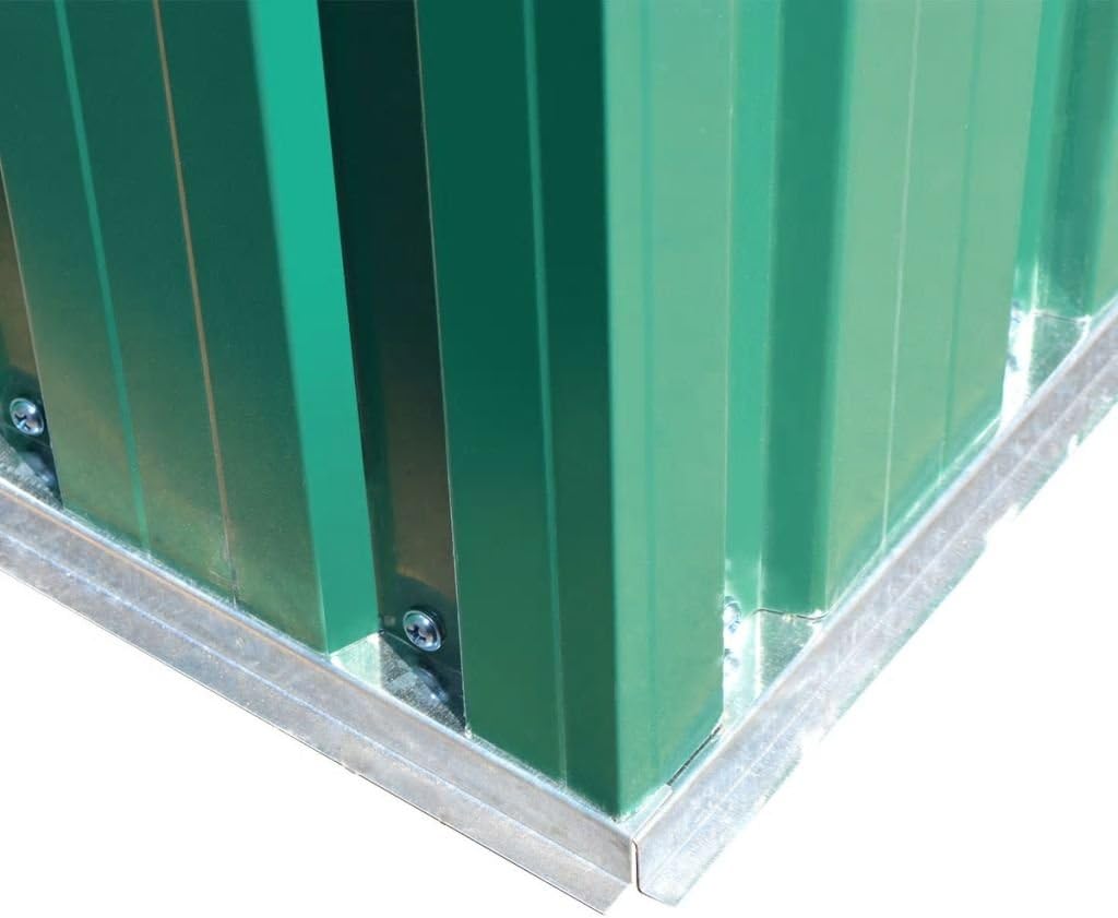 Abri de Stockage Jardin métal vert - 204x132x186 cm