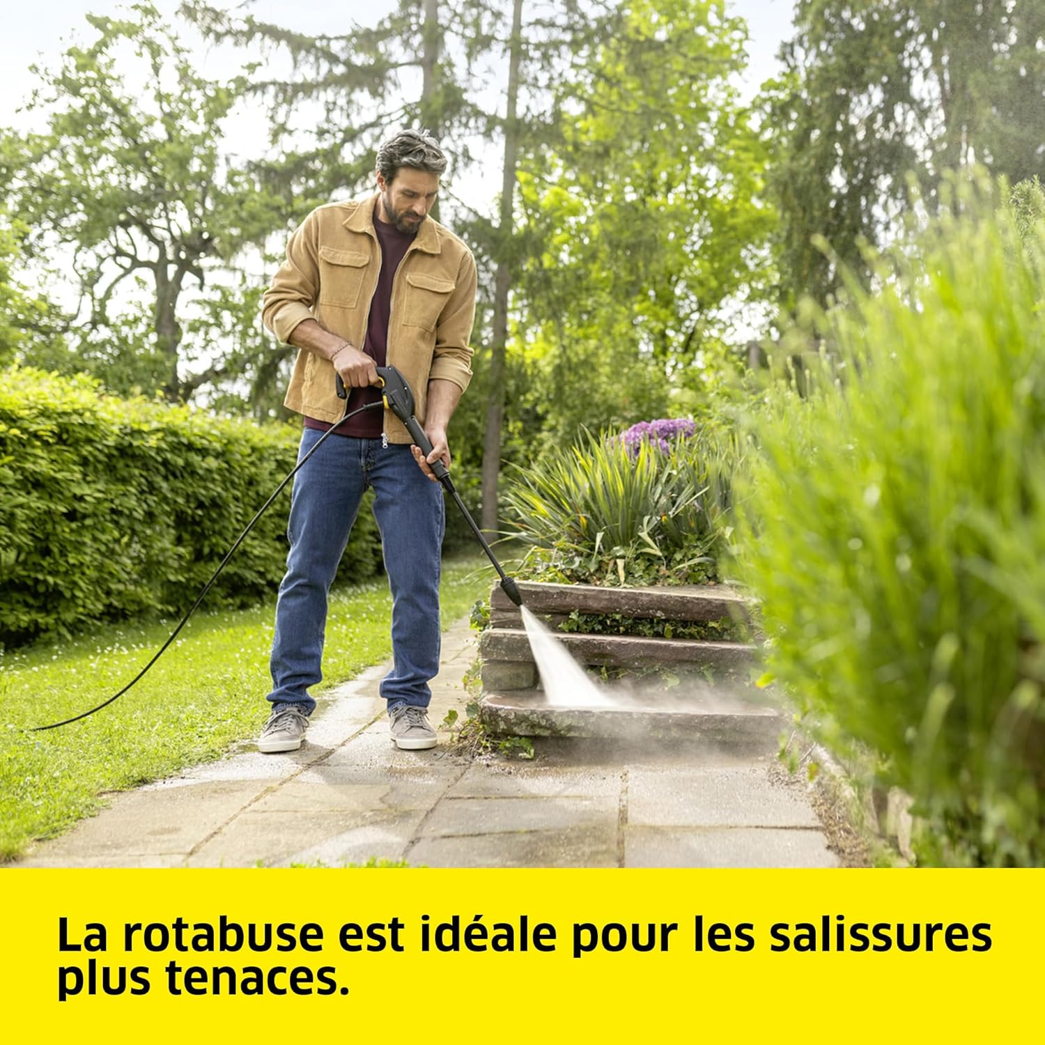 bleujardin - K4 Classic - 4,6kg - 130 bar, 420 l/h, kit voiture, Rotabuse