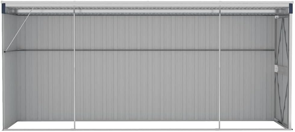 bleujardin Abri de Jardin Mural Anthracite 118x382x178 cm Acier,Maison & Jardin, Pelouses & Jardins, Vie en extérieur, Structures extérieures, Cabanes & abris de Jardin, Anthracite (Poids 47.9KG)