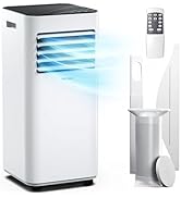 bleujardin Climatiseur Mobile 7000 BTU, Climatiseur 4 en 1, Déshumidificateur, Ventilateur et Mod...