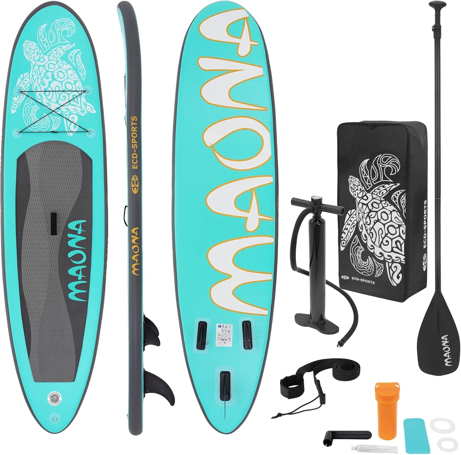 bleujardin - Stand Up Paddle Gonflable - 305/308/320/380 cm - PVC 120/150 kg 10/15 cm