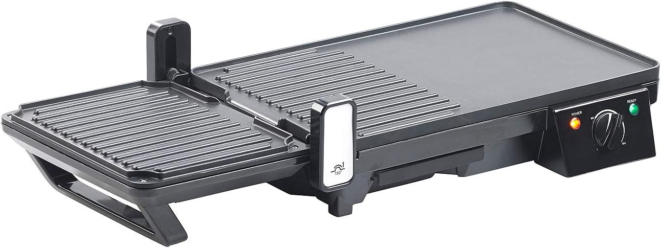 bleujardin - grille-plancha 2 en 1 2000W - table - cuisson rapide
