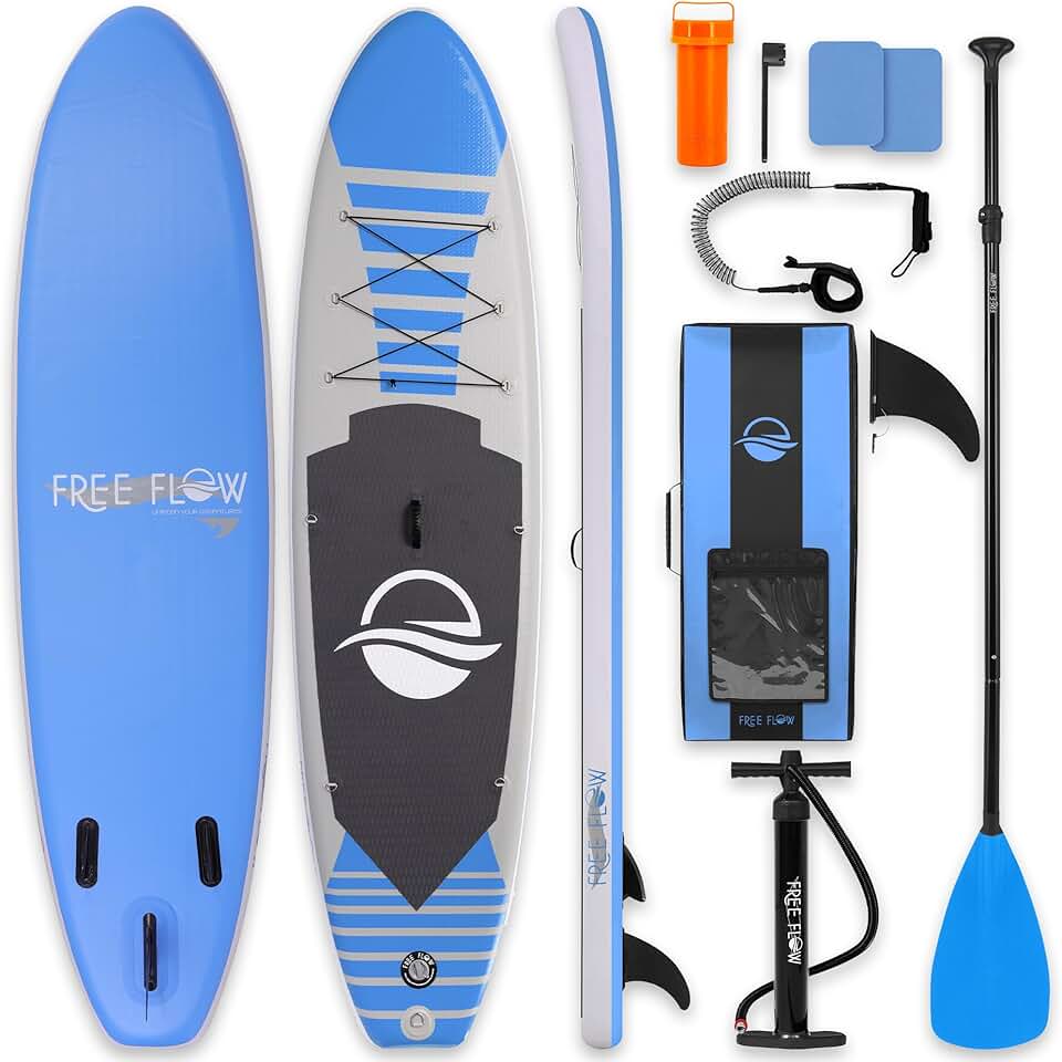 bleujardin - Stand Up Paddle Adulte Série - 6” - Antidérapant, accessoires inclus, sac transport SLISWAM612