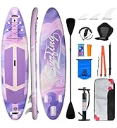 bleujardin Paddle Gonflable Adulte 320/335cm, Planche de Stand up Paddle Gonflable 2 Personnes, Si...