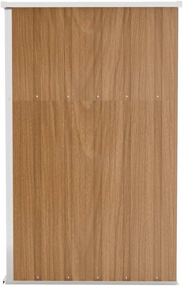 bleujardin Remise de Jardin Murale Marron 118x100x178 cm Acier galvanisé,Maison & Jardin, Pelouses & Jardins, Vie en extérieur, Structures extérieures, Cabanes & abris de Jardin, Brun (Poids 22.7KG)