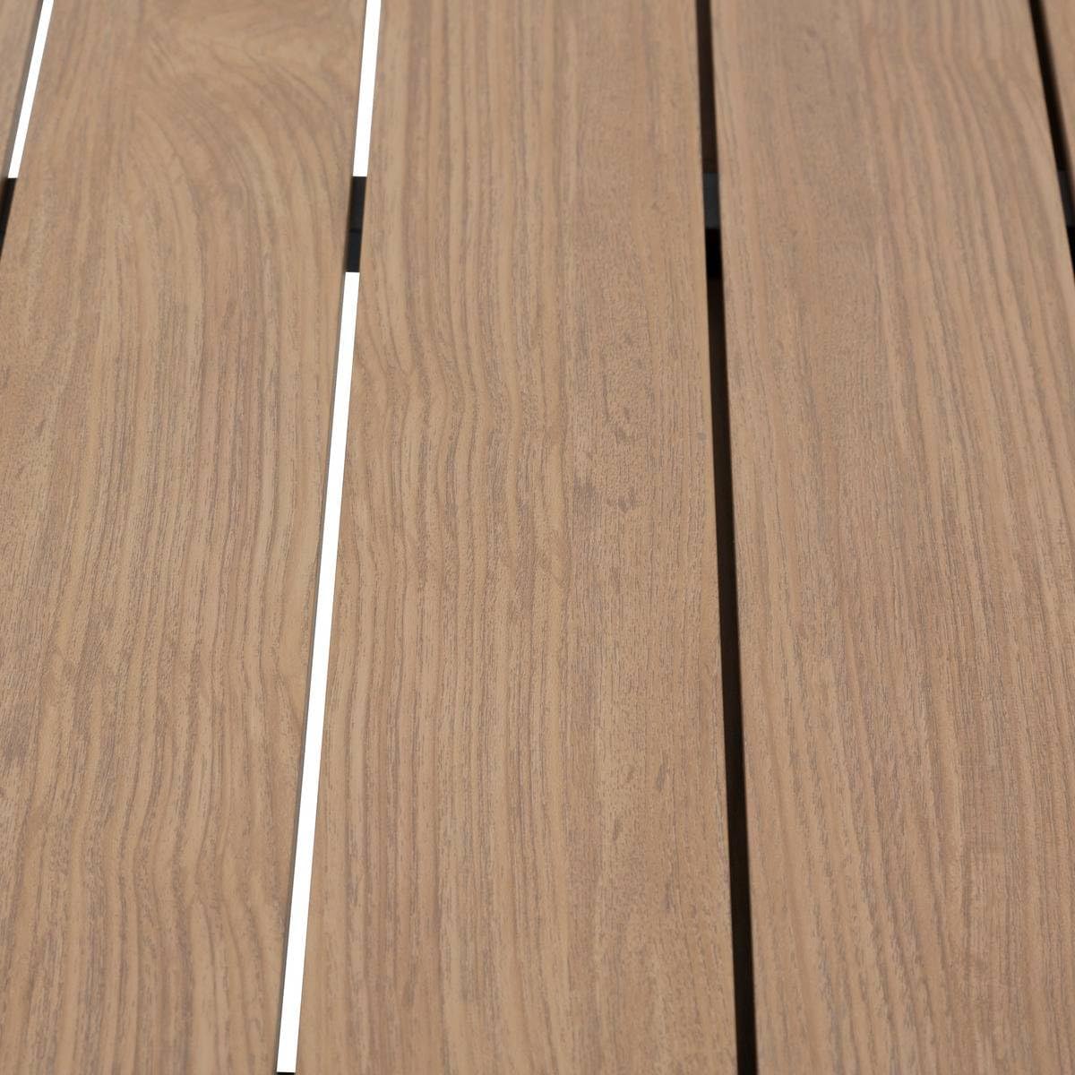 bleujardin - Evasion Extensible 8 places - aluminium antirouille - effet bois