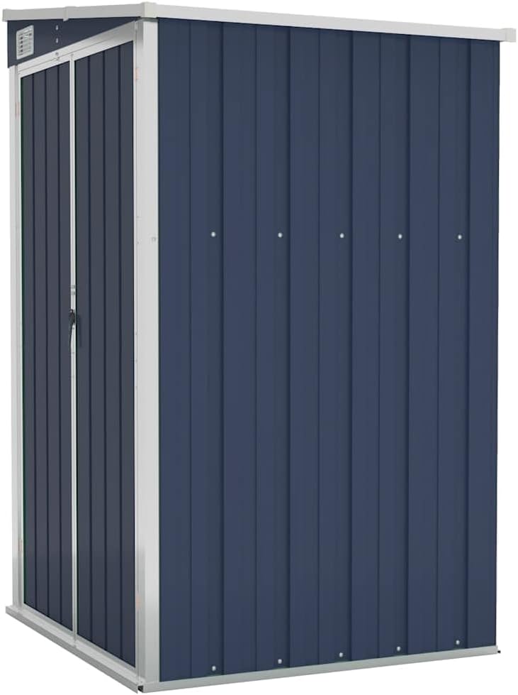 bleujardin Remise de Jardin Murale Anthracite 118x100x178 cm Acier,Structures extérieures, Cabanes & abris de Jardin,316219