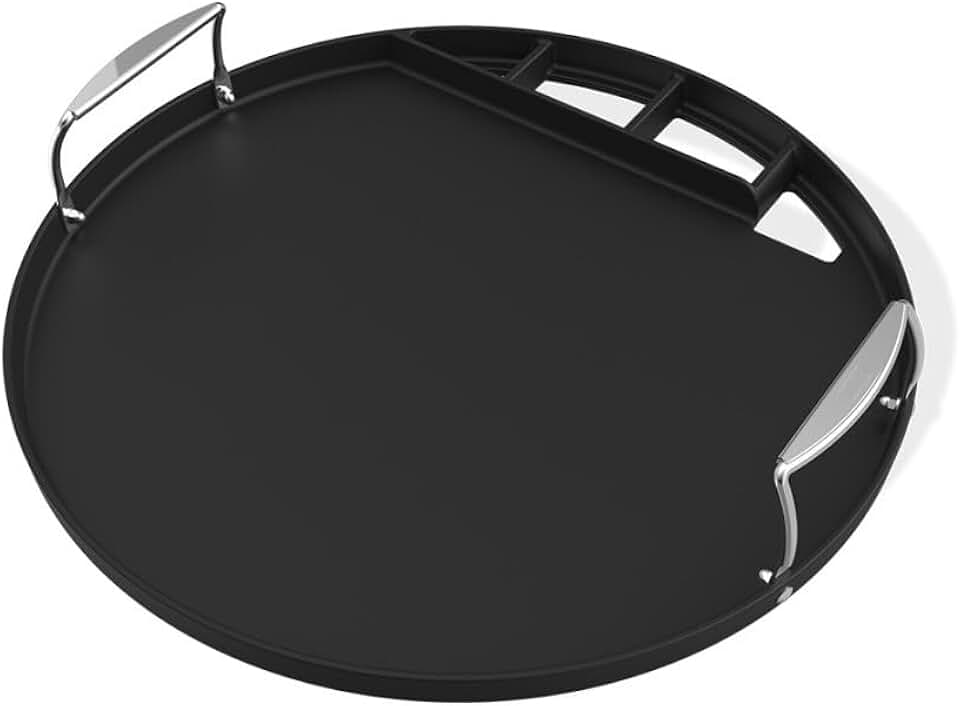 bleujardin - Plancha pour barbecue charbon - 57 cm - haute résistance