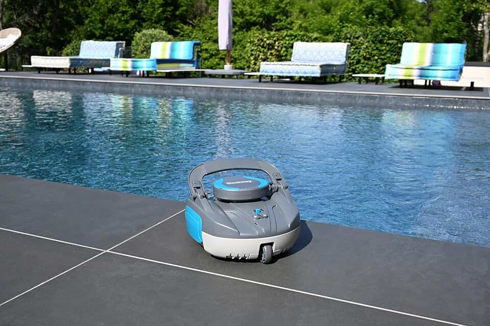 bleujardin - Cristal - 10 m² max - robot piscine rechargeable, fond plat