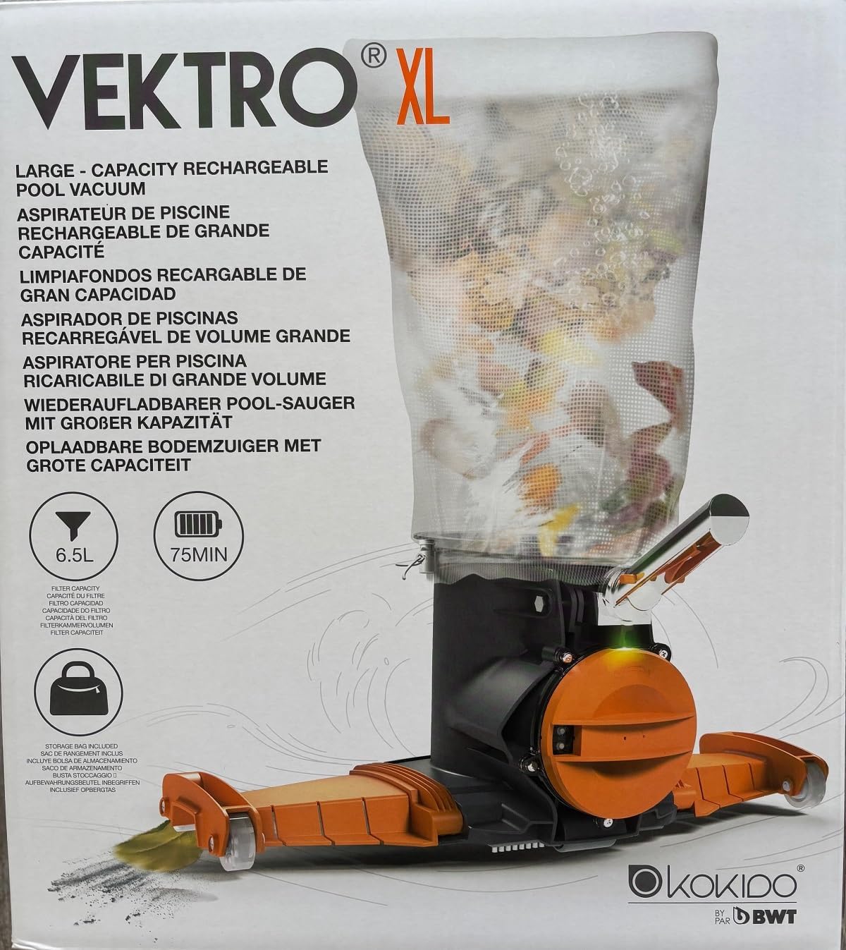 Aspirateur électrique rechargeable de piscine - compact et puissant - EV104CBX
