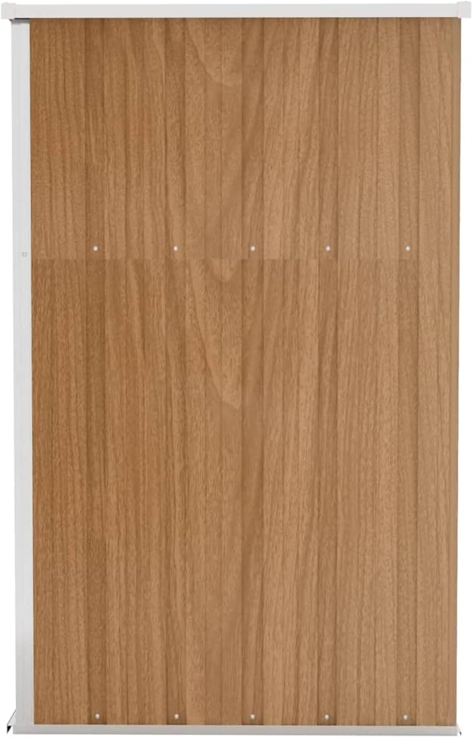 Abri de jardin mural en acier galvanisé marron 118 x 100 x 178 cm