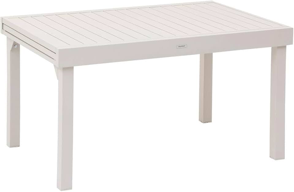 bleujardin - Piazza Extensible - 220/320x100cm - 10 places, aluminium epoxy