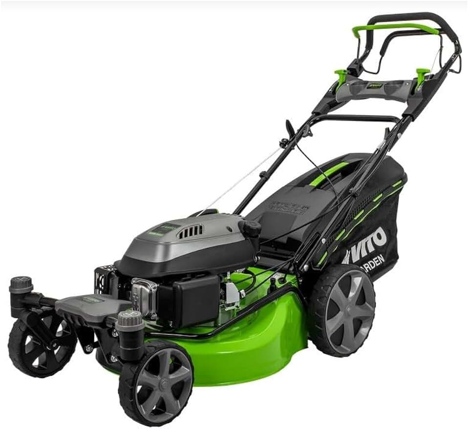 bleujardin - tondeuse thermique série Pro - 508mm - 6,5CV 196cm³, 6 hauteurs, mulching, éjection, 2000m²