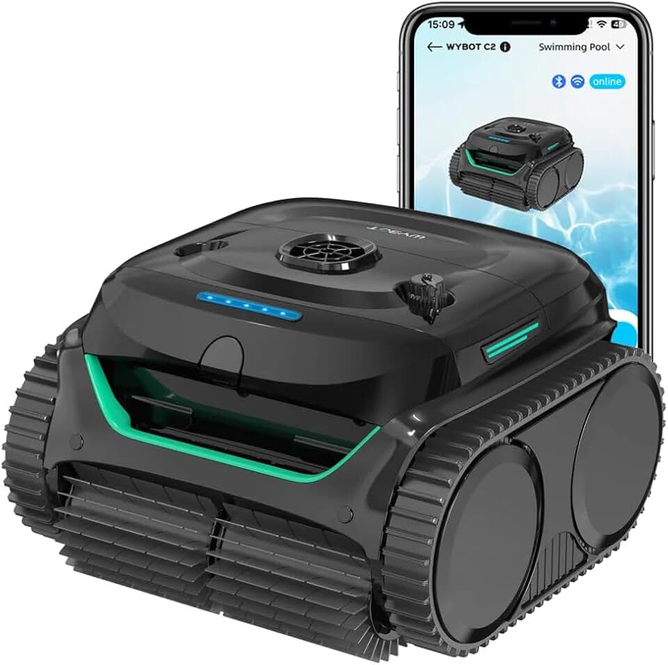 bleujardin - Robot Piscine C2 - sans fil, nettoyage automatique, batterie