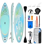 bleujardin Paddle Gonflable Adulte 320/335cm, Planche de Stand up Paddle Gonflable 2 Personnes, Si...
