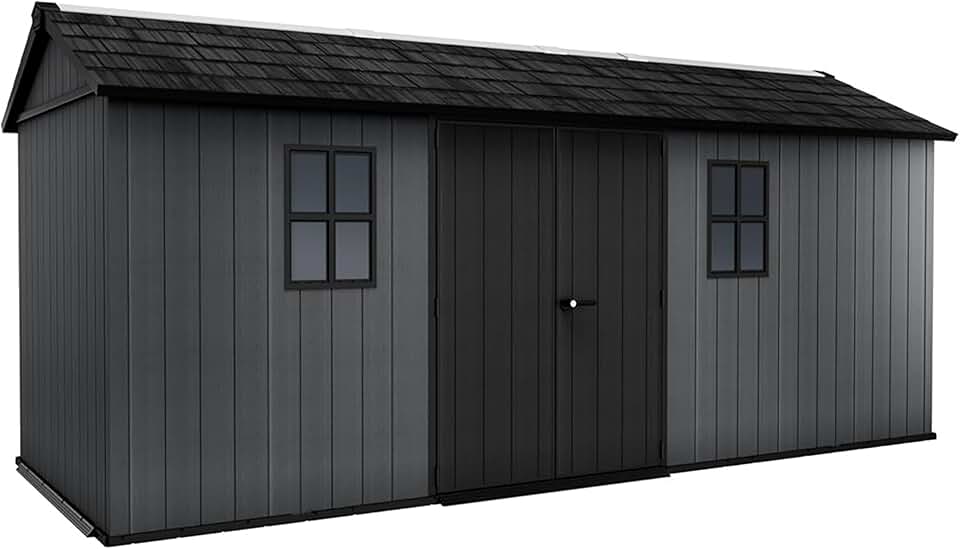 bleujardin - Newton Plus - 11,2 m² abri jardin bois gris 1775