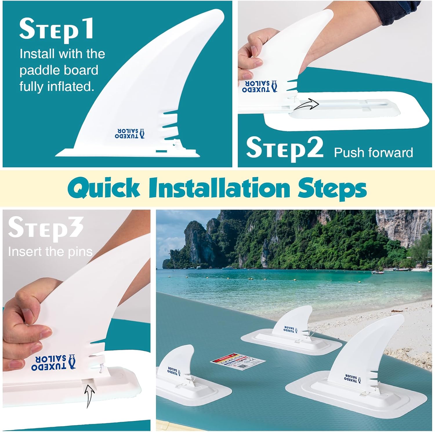 bleujardin - Paddle gonflable adulte - planche SUP avec accessoires complets