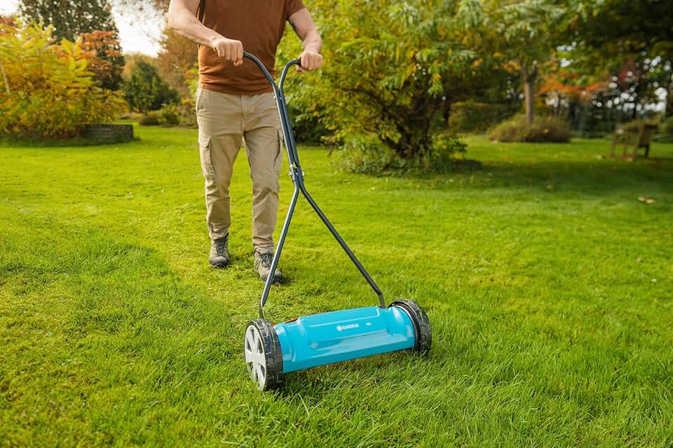 bleujardin - 400 Classic - 40 cm - Coupe sans friction, acier qualité, 200 m² - 4018-88