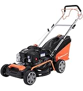 bleujardin Tondeuse à gazon Thermique autopropulsée 125cc de 46cm avec Moteur à essence Briggs & ...