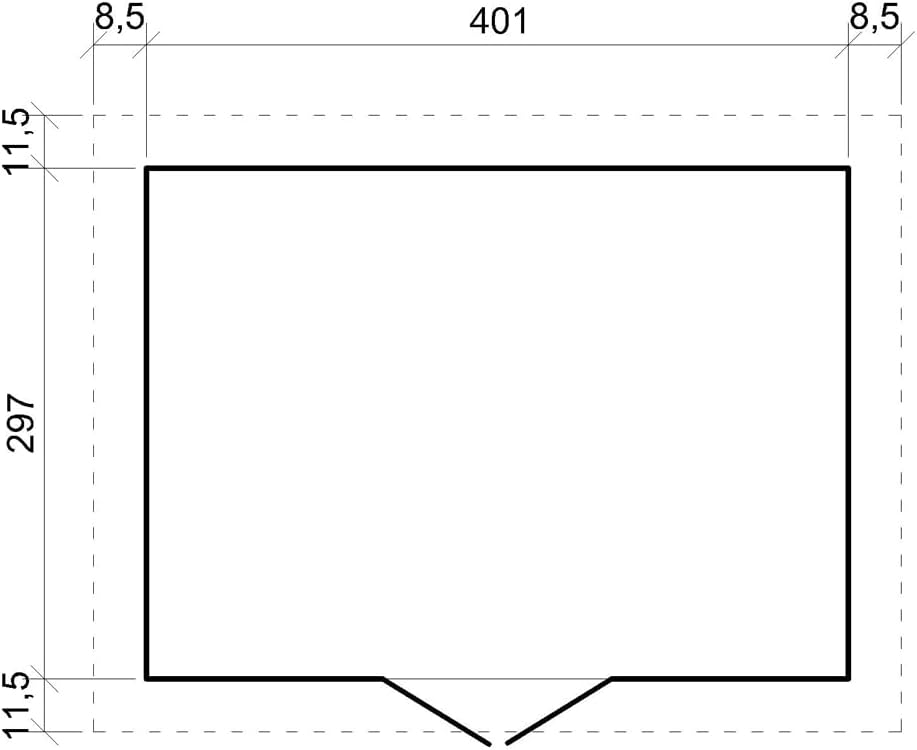Abri de Jardin en Bois Exterieur avec Plancher IMPRÉGNÉ- Chalet en Pin/épicéa-H246x418x320 cm/12 m²- Construction de Panneaux - Rangement pour vélos, Remise à Outils- bleujardin M331+M331G