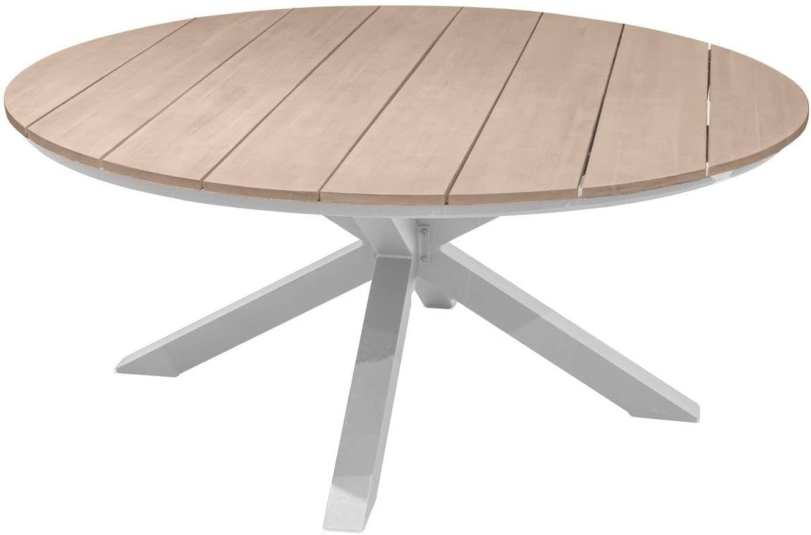 bleujardin - Oriengo - diamètre 160 cm - aluminium acacia 8 places