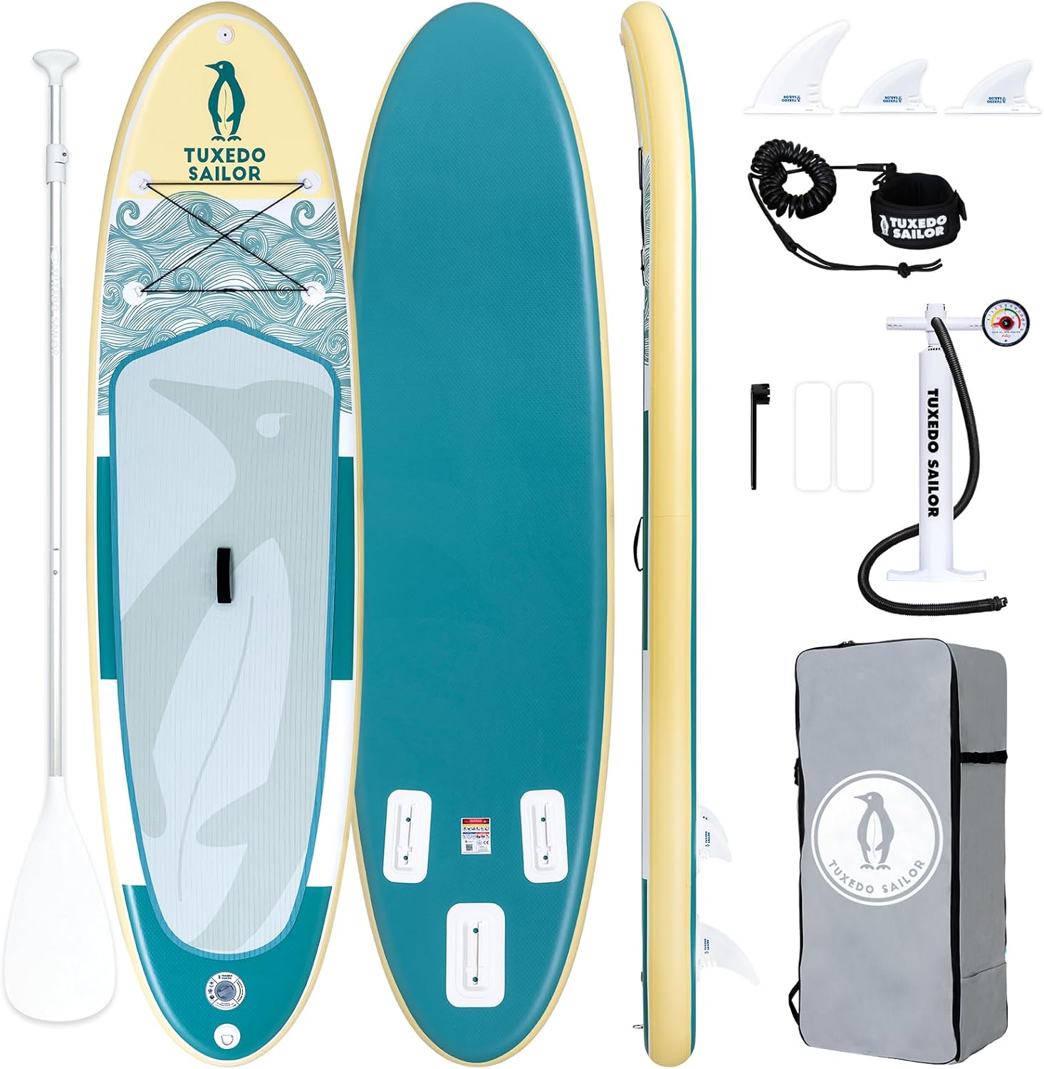 bleujardin - Paddle gonflable adulte - planche SUP avec accessoires complets