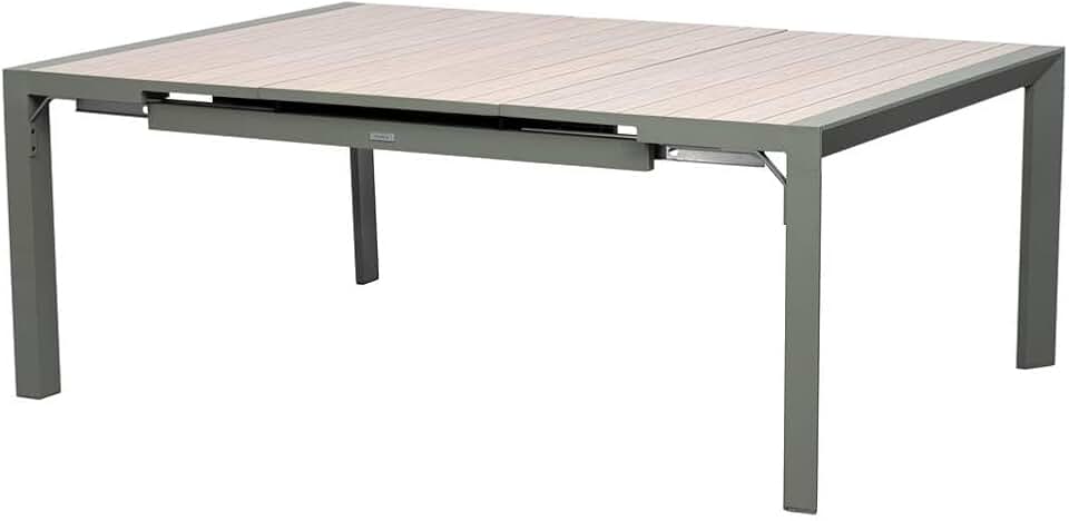 bleujardin - Evasion - table extensible 10 places - alu et effet bois
