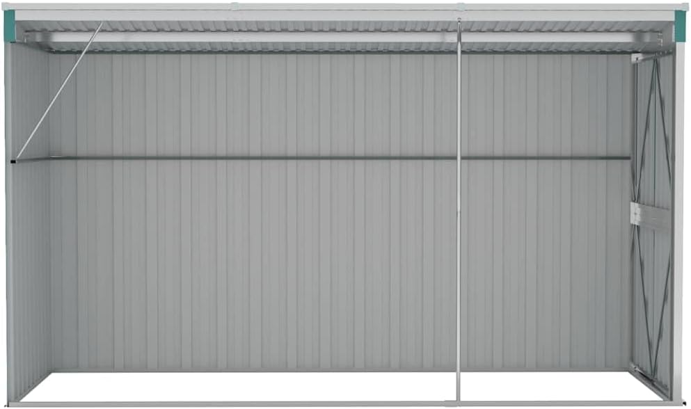 bleujardin Abri de Jardin Mural Vert 118x288x178 cm 