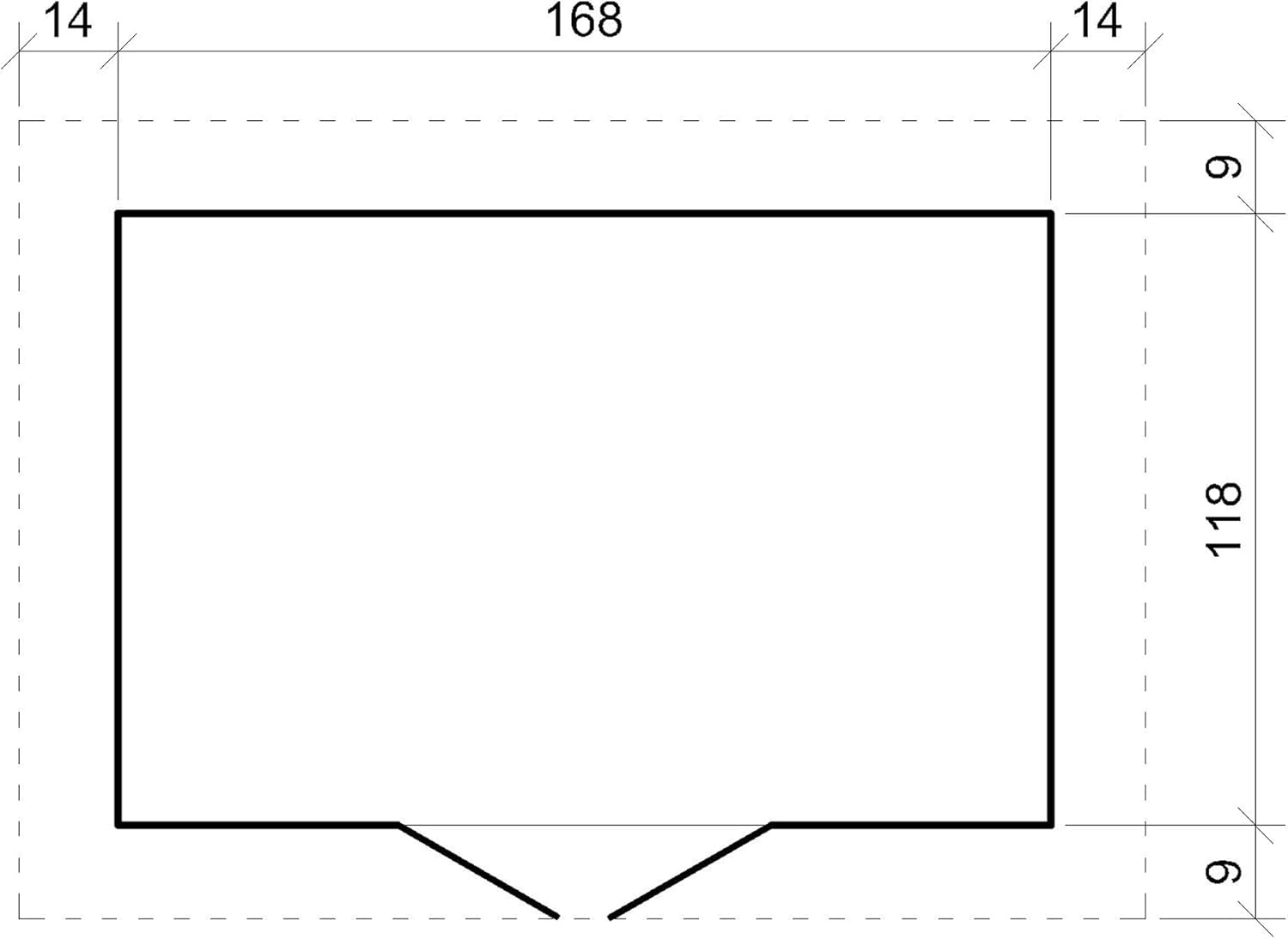 Abri de Jardin en Bois avec Sol TRAITÉ - Stockage extérieur I196xL136xH218 cm/ 1.98 m2 Petit abri à Outils, Local à vélos - Toit imperméable, fenêtres - bleujardin M367