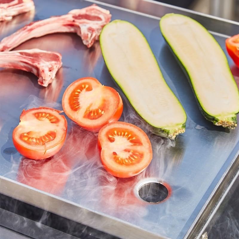COOKING BOX - Cadix 3 feux - 62x37,5 cm - 3 brûleurs, tiroir graisse, inox