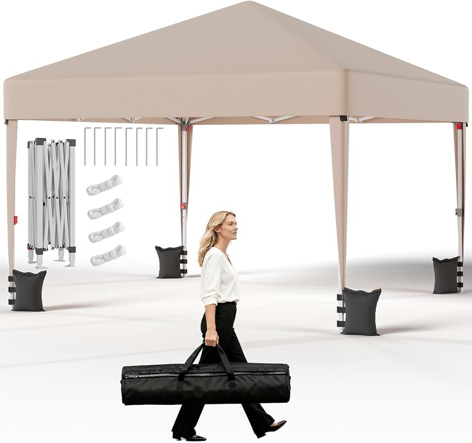 bleujardin - Tonnelle pliante série 3x3m - réglable, anti-UV, imperméable